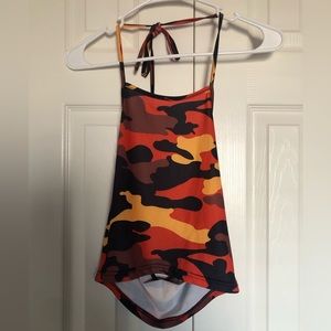 SHEIN | halter cropped tank top